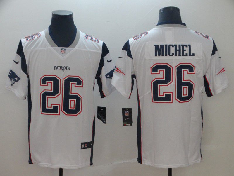 Men New England Patriots #26 Michel White Nike Vapor Untouchable Limited Player NFL Jerseys